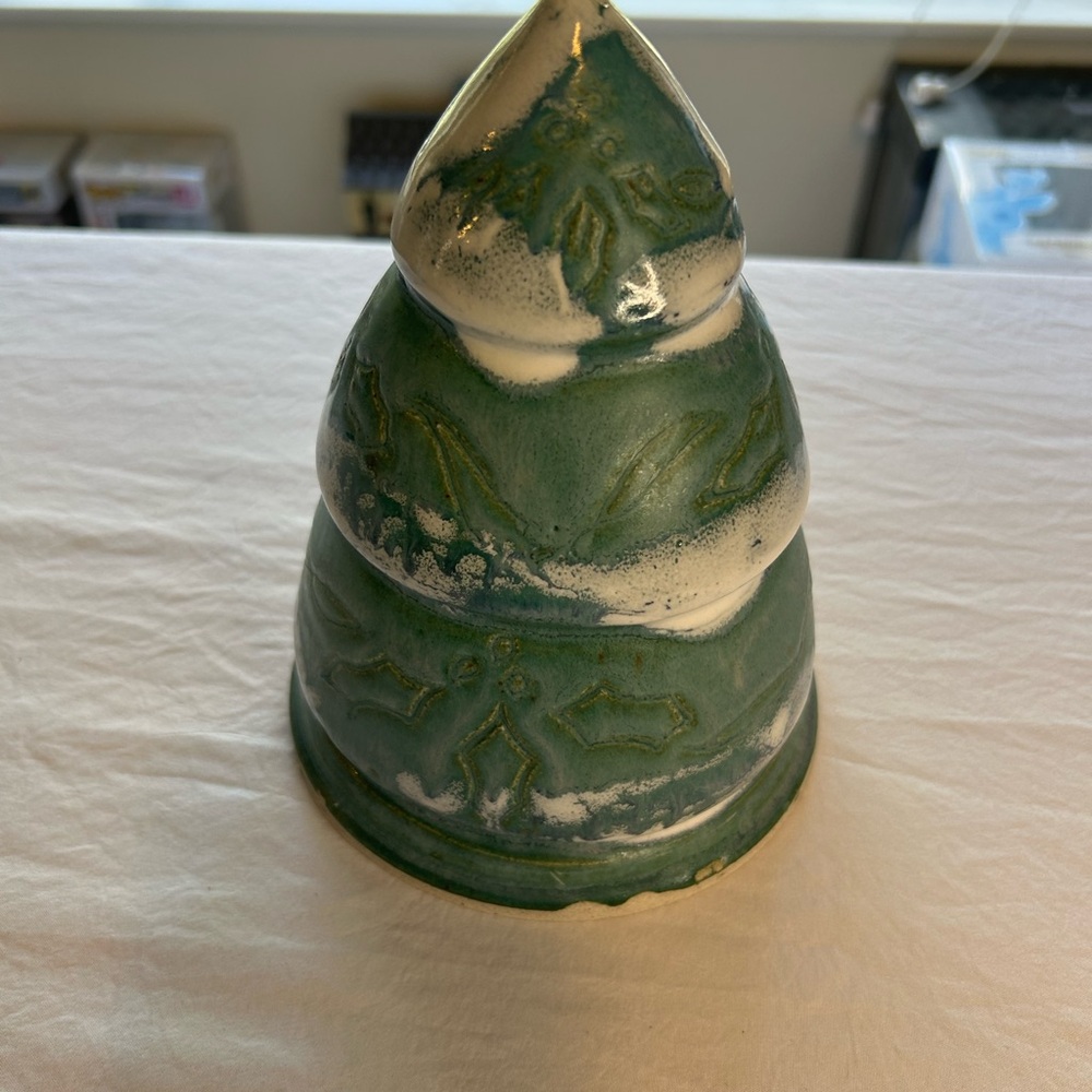 Green Ceramic Christmas Tree Sculpture